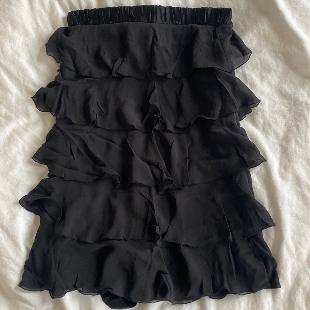 Little black strapless dress